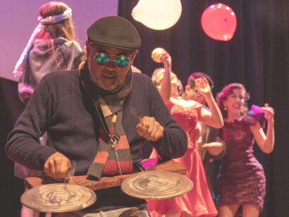 Pieza de teatro musical 'Una fiesta salvaje de Boris Vian' (Fotografía de Ygnacio Narea)