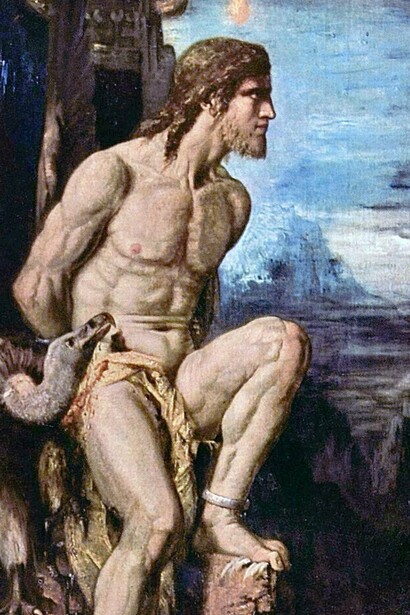 "Prometeo", óleo sobre lienzo, Gustave Moreau, 1868