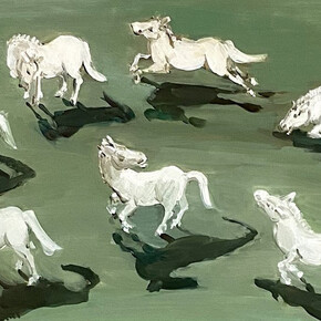 Deborah Brown, Horseshow, 2020. Courtesy of The Painting Center 