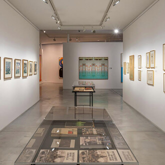 Adolf Hoffmeister, Cartoons. Illustrations. Collages, exhibition view. Courtesy of Danubiana