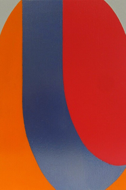 Tom Phelan, Lipstick series 29, oil on wood, 20 x 16 cm