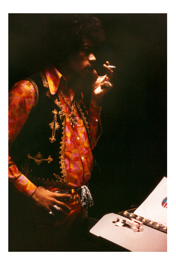 Jimi Hendrix at Olympic Studios, 1967