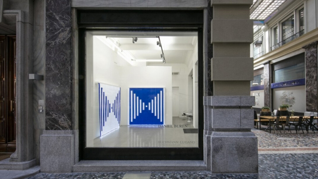 Daniel Buren. Courtesy of Buchmann Galerie