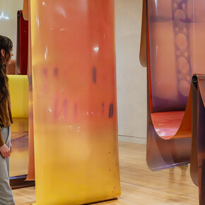 Lotus L. Kang, I hear the hollow boom of time, exhibition view. Courtesy of Frye Art Museum