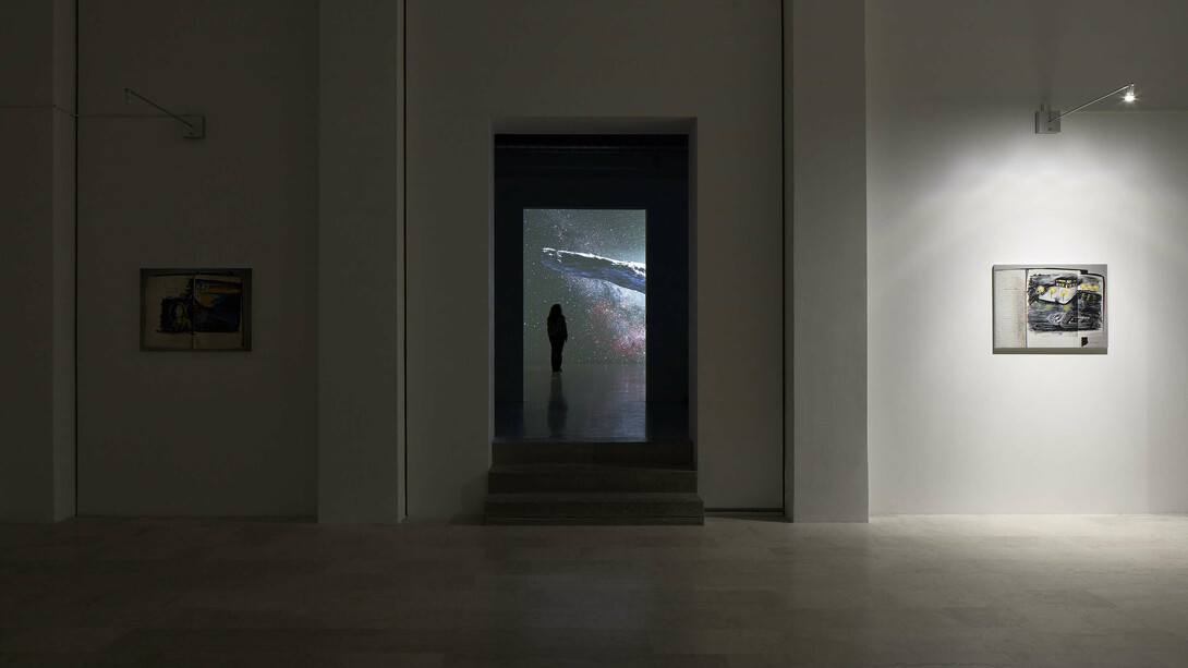 Franco Vaccari, Migrazione del reale, 2020, installation view, P420, Bologna, foto C. Favero