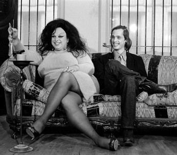 Divine and John Waters, ph by Christopher Makos