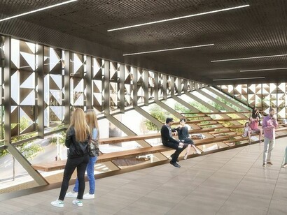 Stefano Boeri Architetti, Tirana, Il Cubo di Blloku, interni