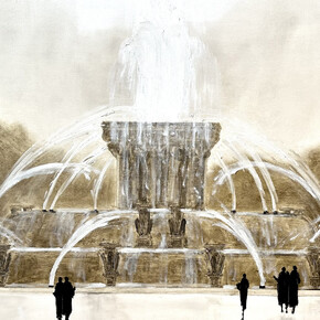 Ellie Vergura, Buckingham fountain. Courtesy of Jackson Junge Gallery