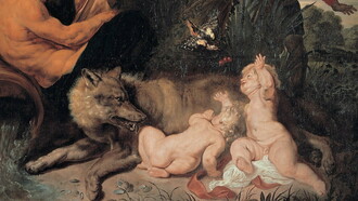 Rubens, Il Ritrovamento di Romolo e Remo, particolare