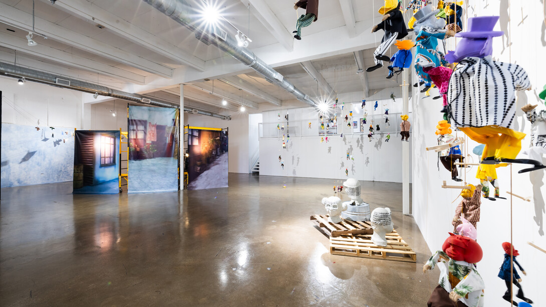 Daniel Arturo Almeida and Adrian Edgard Rivera, The elephant never forgets, exhibition view. Courtesy of Locust Projects
