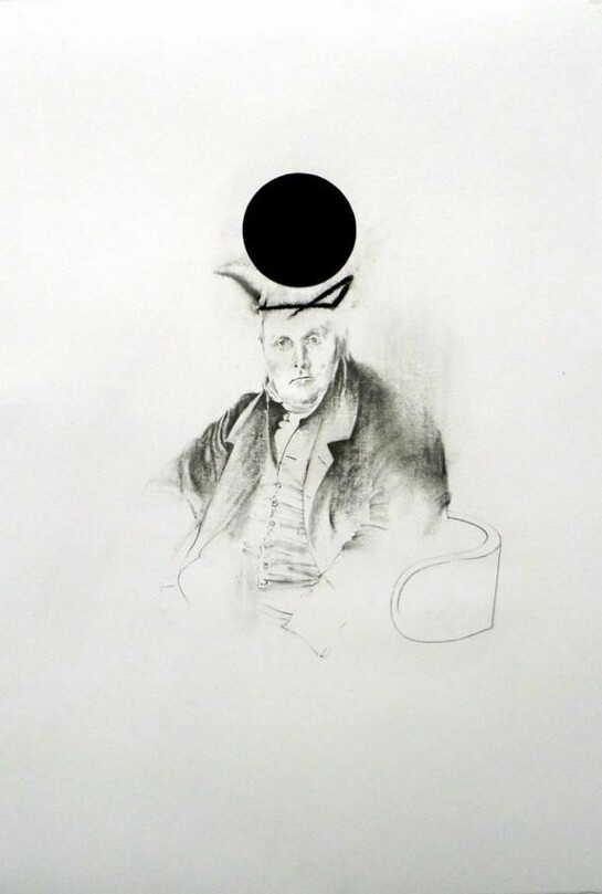 Je est un autre (A), Charcoal on Paper, 39.4 x 27.6 inches