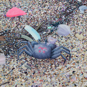 Eguchi Ayane, Drifter A and B, 2017, oil on canvas, 45.8 x 53.6 cm © Eguchi Ayane, Courtesy of Mizuma Gallery