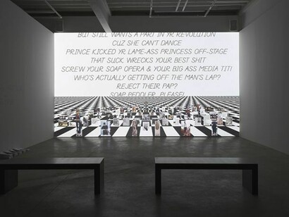 Frances Stark, installation views. Photos by Mark Woods