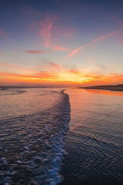 Entardecer na praia