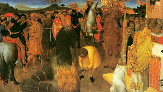 Sassetta, Rogo di un eretico