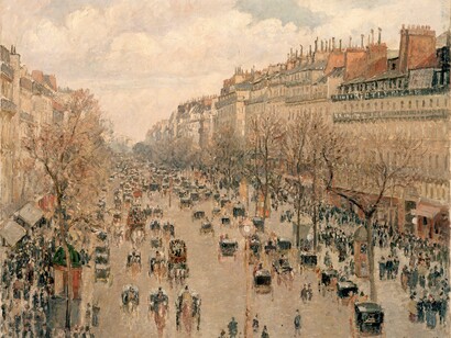Camille Pissarro, 'Boulevard Montmartre Afternoon Sun', 1897. Oil on canvas