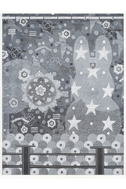 Glenn Goldberg, View, 2015, Acrylic, gesso, ink, and pencil on canvas. 48” x 36”