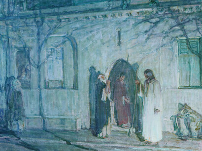 Henry Ossawa Tanner, Christ and his disciples before the last supper, 1908-1909. Courtesy of UMMA