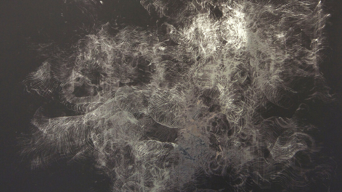 Emilie Pugh, inversion (Mirror), 2014, digital print on mirror, 50 x 70 cm