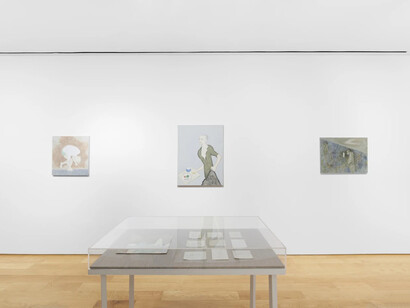 David Byrd, Bad jobs can produce very good pictures, exhibition view. Courtesy of Anton Kern Gallery 