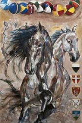 Frammento del drappellone di Elisabetta Rogai