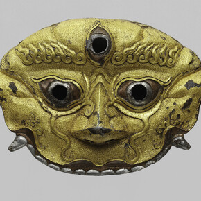 Sword guard, Tibetan or Chinese, 14th-15th century, Iron, gold, silver, copper, Gift of the Kronos Foundation, 2014