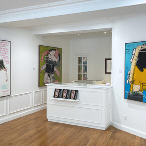 Mattia Moreni, Un altro guardare, vista della mostra. Cortesia di Galleria d’Arte Maggiore