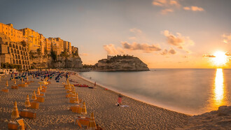 Sunset on the Province of Vibo Valentia, Italy