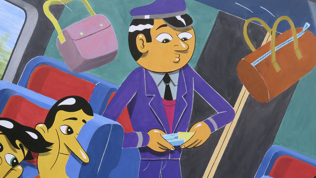 HuskMitNavn, On The Train, 2017. Courtesy of V1 Gallery 