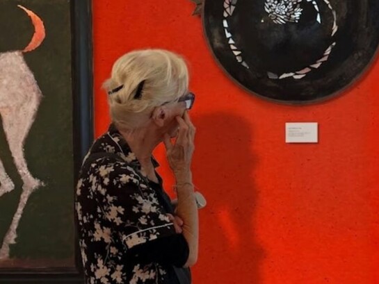 Foto di Gerardo La Mattina, libera interpretazione della mostra di Mariella Busi De Logu, “In un’aria diversa, Teodorico”