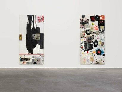 Installation view, Raymond Saunders: Post No Bills, David Zwirner, New York, February 22–April 6, 2024.
Courtesy David Zwirner