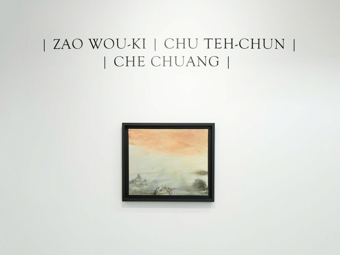 Zao Wou-Ki, Chu Teh-Chun, and Che Chuang, Exhibition view. Courtesy of Omer Tiroche Gallery