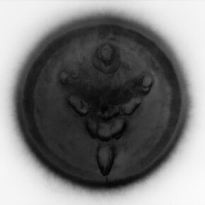 Otto Piene, Venus of Willendorf (Venus von Willendorf), 1963, Oil and soot on canvas, 150 x 200 cm, Stedelijk Museum Amsterdam, © Otto Piene. Photo: Courtesy Stedelijk Museum Amsterdam