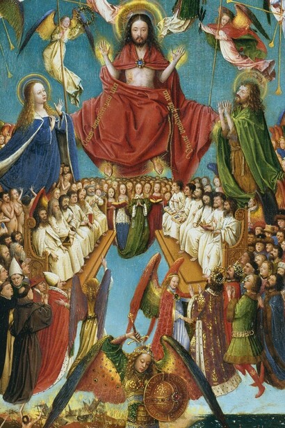 "El juicio final", óleo sobre madera, Jan Van Eyck, ca. 1436-1438