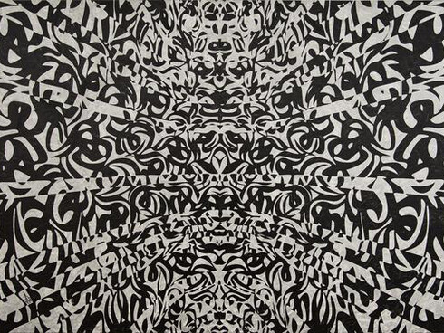 My Way, 2015, acrylic on canvas, 118 x 238 cm. Courtesy of Ayyam Gallery