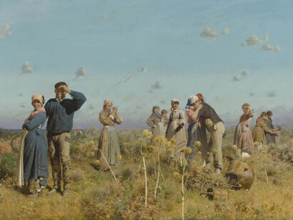 Francesco Lojacono
L'arrivo inatteso
1883
olio su tela
Segretariato Generale della Presidenza
della Repubblica,
Foto Paolo Soriani, Roma