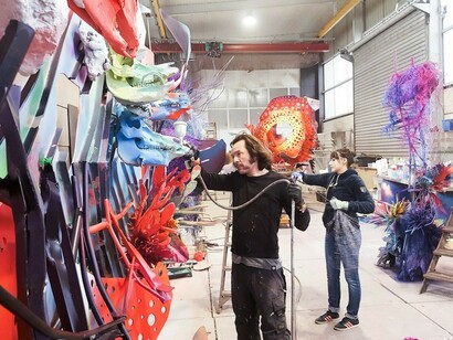 Jungle Cities, Exhibition view. Courtesy of Denk Gallery