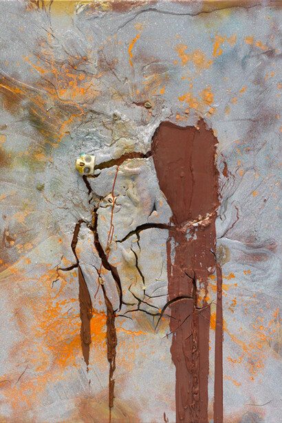 John M Armleder, Palpuogna, 2012, 74 13/16 x 57 inches, 190 x 145 cm - mixed media on canvas
