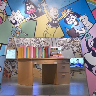 Comic fun for all: the magic of Hong Kong Comedy comics, exhibition view. Courtesy of Hong Kong Heritage Museum