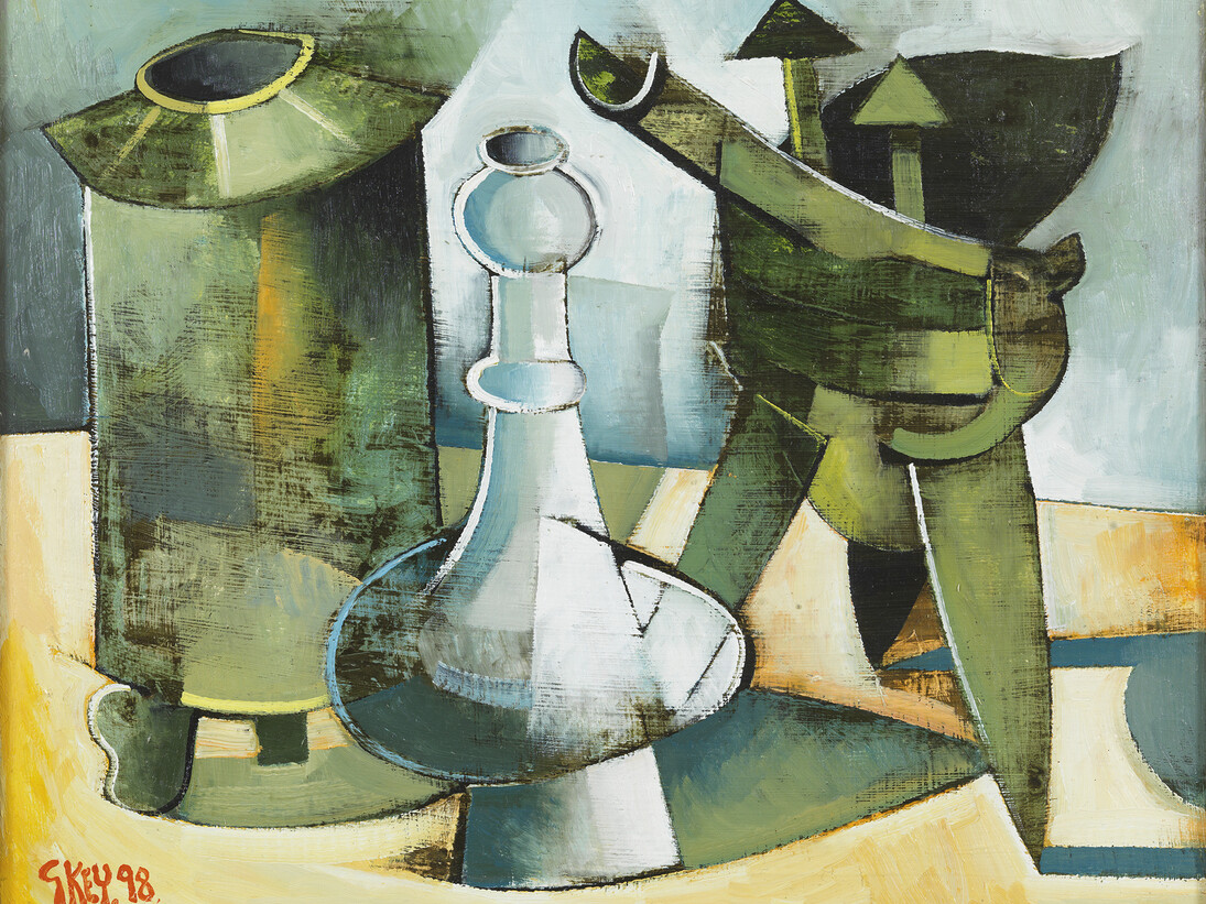 Geoffrey Key, Still Life with Chinese Objects