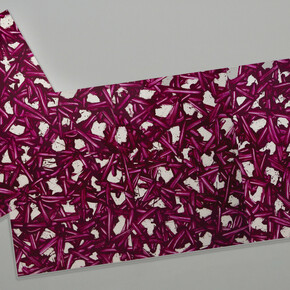 Gianni Asdrubali, A arte Invernizzi, Stenkanibale. Pittura industriale su plexiglas, 255 x 450cm. Courtesy A arte Invernizzi, Milano