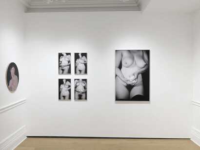 Various artists, Unveiled desires II: fetish and the erotic in surrealism, 1880–today, exhibition view. Courtesy of Richard Saltoun Gallery