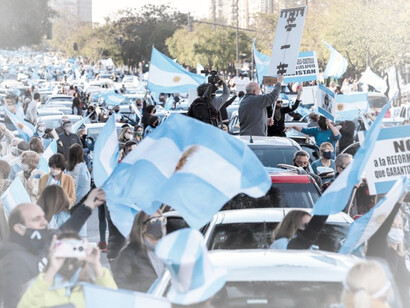 Thousands of opposition demonstrators took to the streets in cities across Argentina to protest