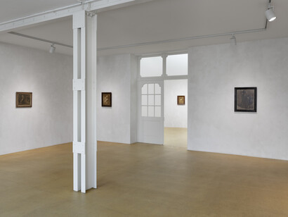 Eugène Carrière, Sculpting light, exhibition view. Courtesy of Hauser & Wirth 