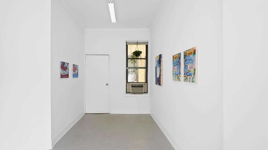 Kerri Ammirata and Emily Davidson, Relay, exhibition view. Courtesy of Mrs. Gallery