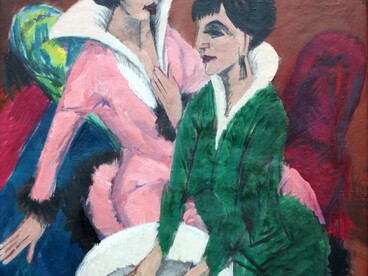 Ernst Ludwig Kirchner, "Due donne con catino", 1913, dettaglio, Städelsches Kunstinstitut und Städtische Galerie, Francoforte sul Meno, Germania