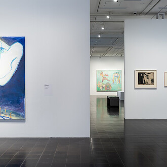 Maria Lassnig and Edvard Munch, exhibition view. Courtesy of Hamburger Kunsthalle 