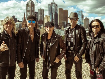 A group photo of the German Rock and Roll band Scorpions