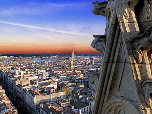 Burdeos. Vista aérea de la ciudad
