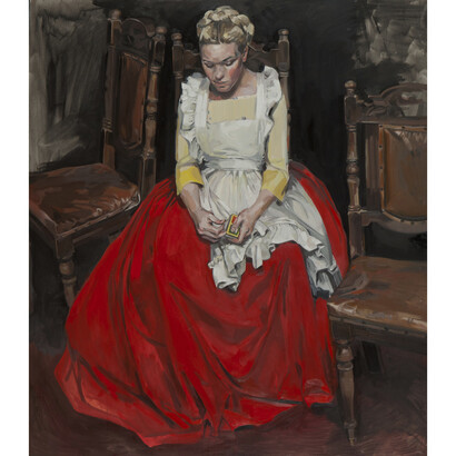 Vanessa Garwood, Harriet And The Matches, 2015, Oil on wooden panel, 130 x 115 cm 